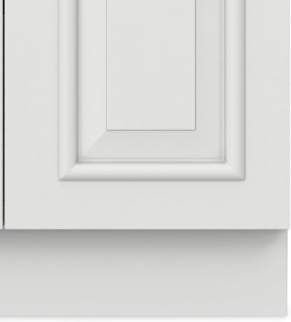 Modern White Laundry Utility Cabinet with Sink – Shaker-Style Storage Station