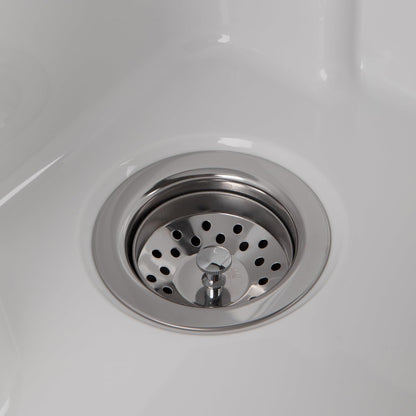 Modern 24" Laundry Utility Sink Cabinet – Pull-Out Faucet & Smart Storage