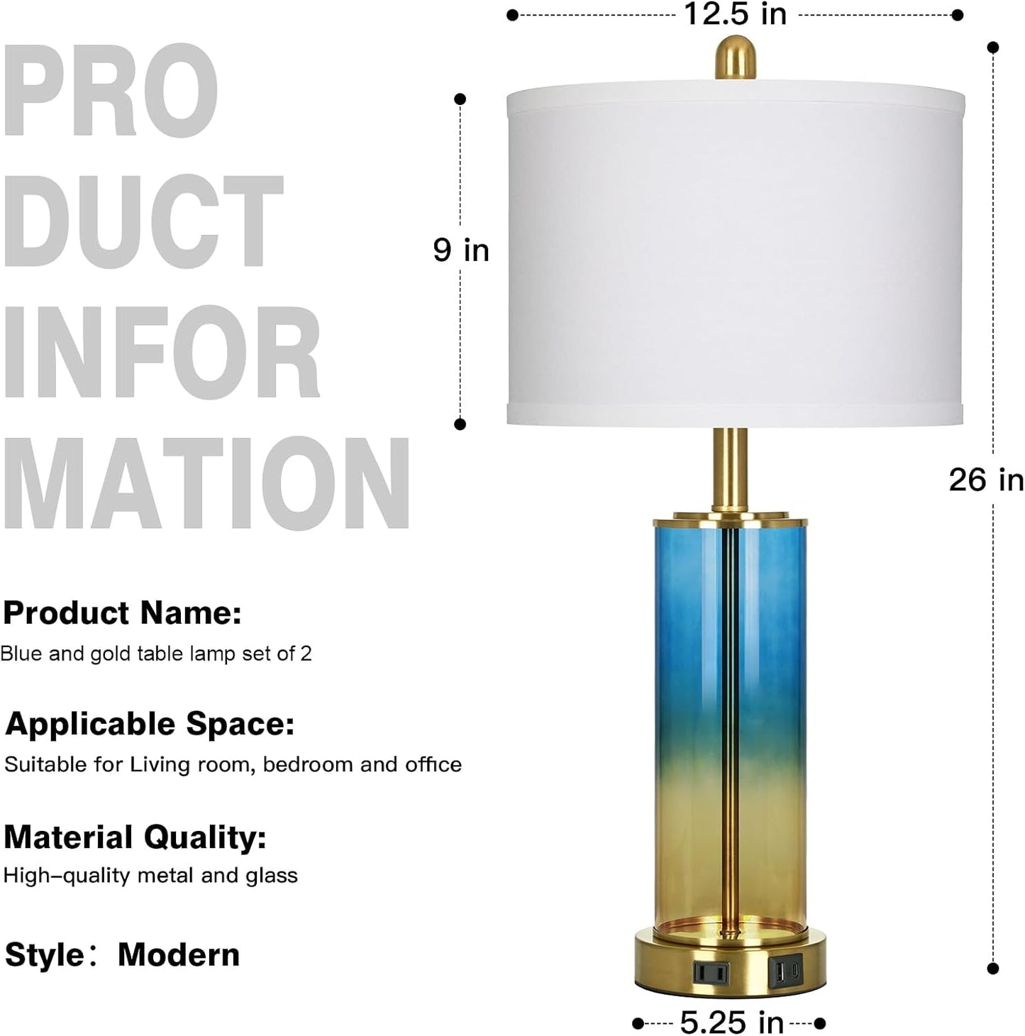 Coastal Dimmable Table Lamp – Nautical Accent Light with Linen Shade