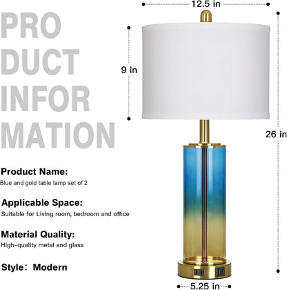 Coastal Dimmable Table Lamp – Nautical Accent Light with Linen Shade