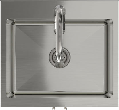 Modern White Laundry Utility Cabinet with Sink – Shaker-Style Storage Station